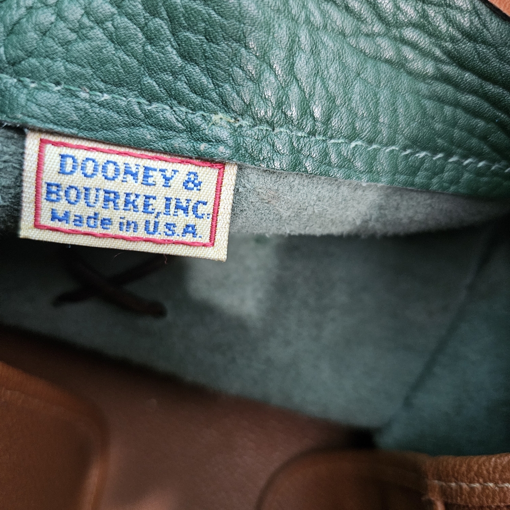 Dooney & Bourke Green and Tan Hobo Bag - Picture 5 of 6